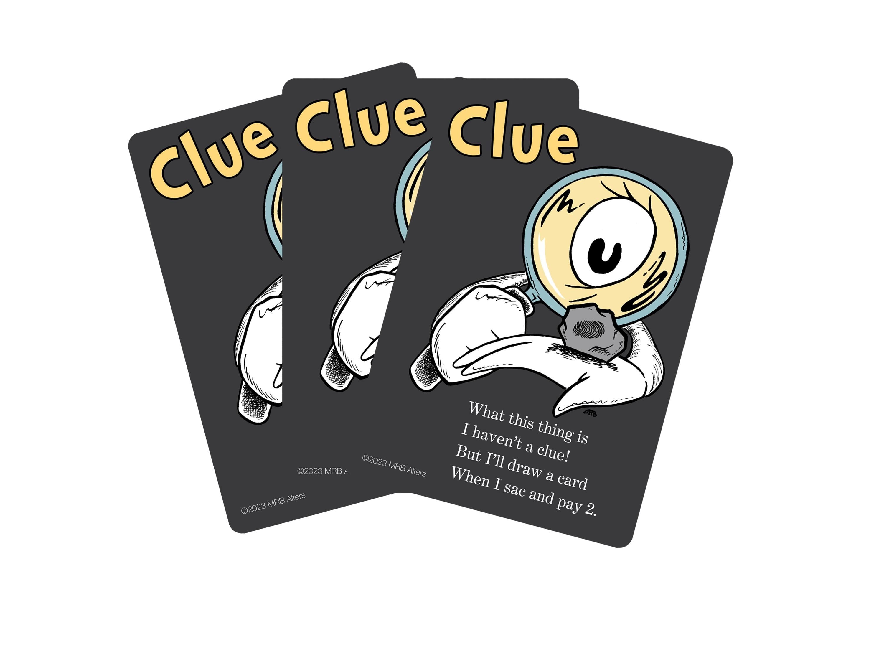 Whimsical Clue token cards