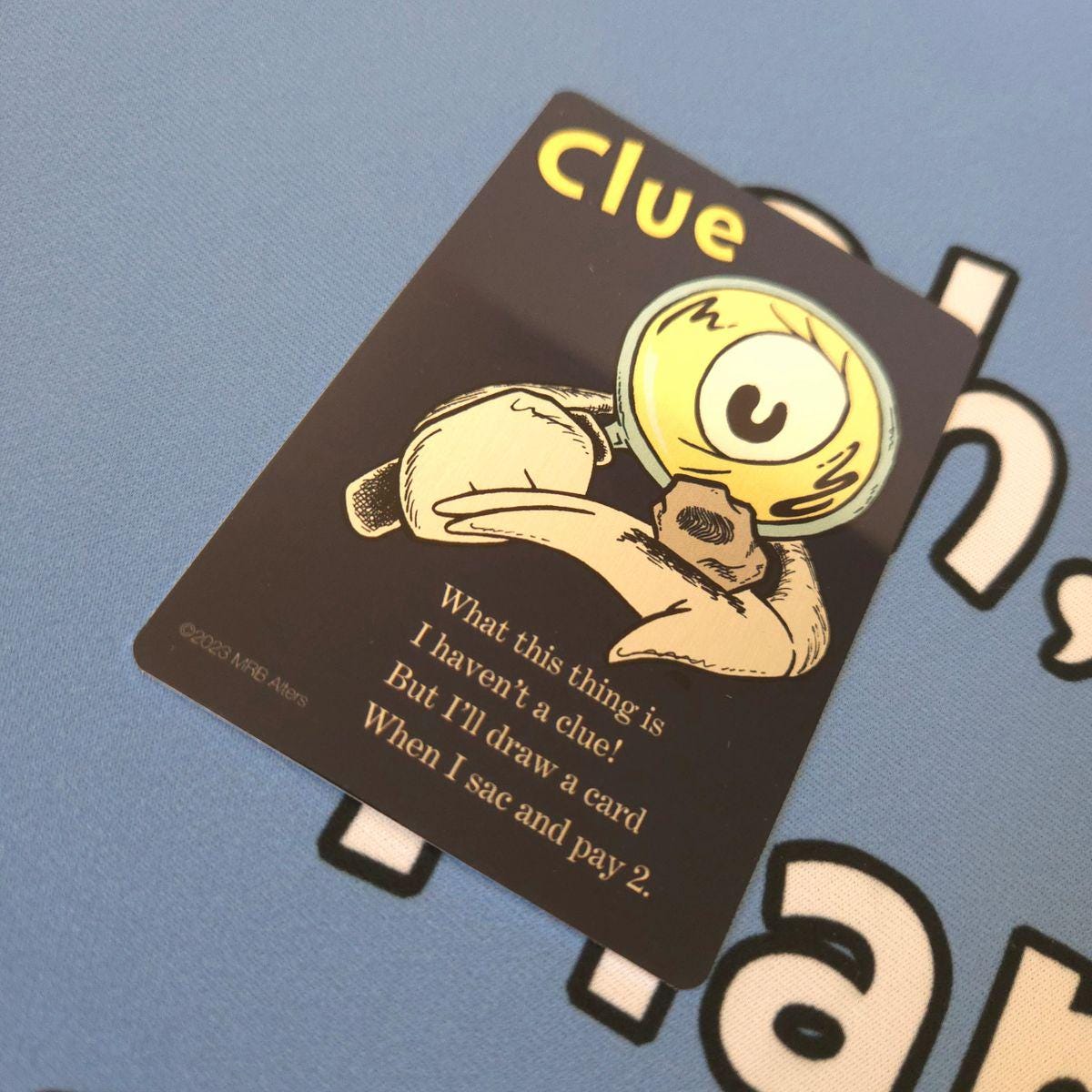 Metal Whimsical Clue token: Printed on Aluminum
