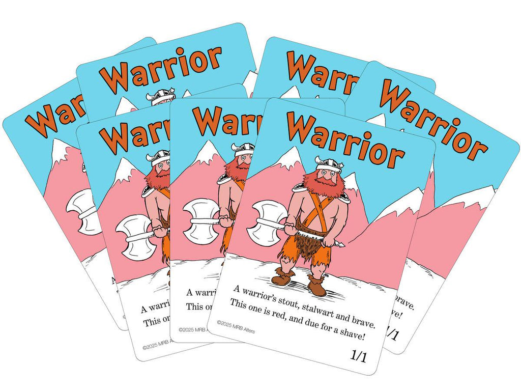 Whimsical Red Warrior token