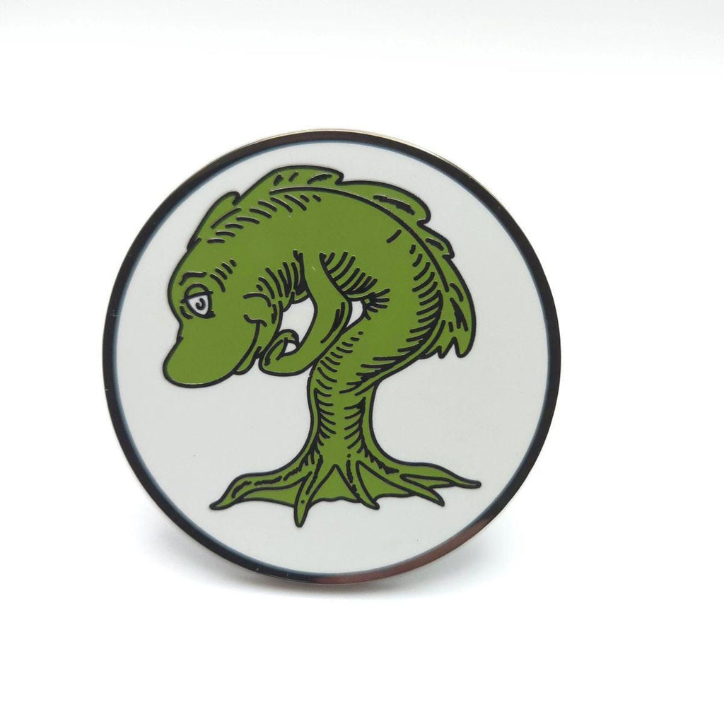 Whimsical Green Mana Fish Hard Enamel Pin
