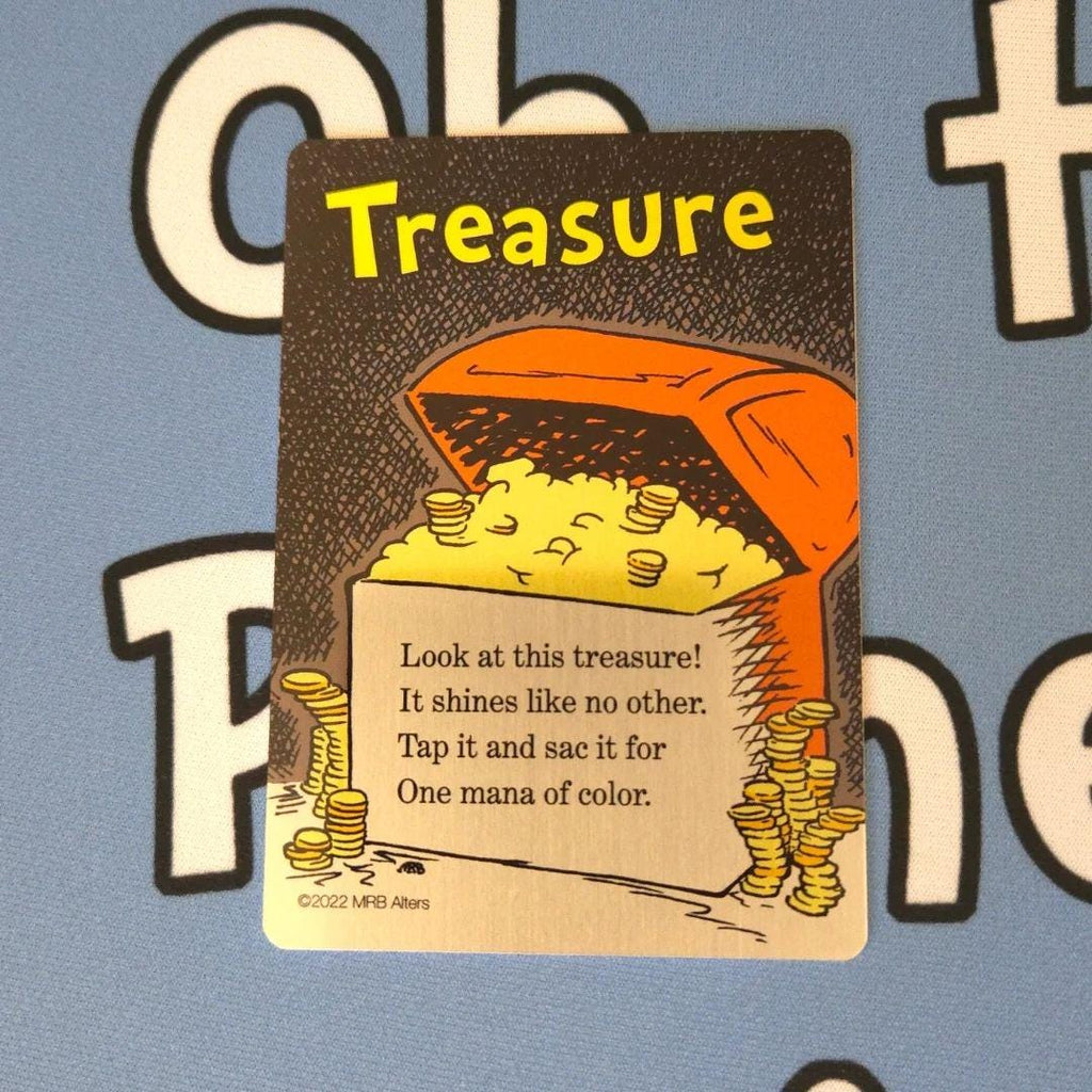 Metal Whimsical Treasure token: Printed on Aluminum