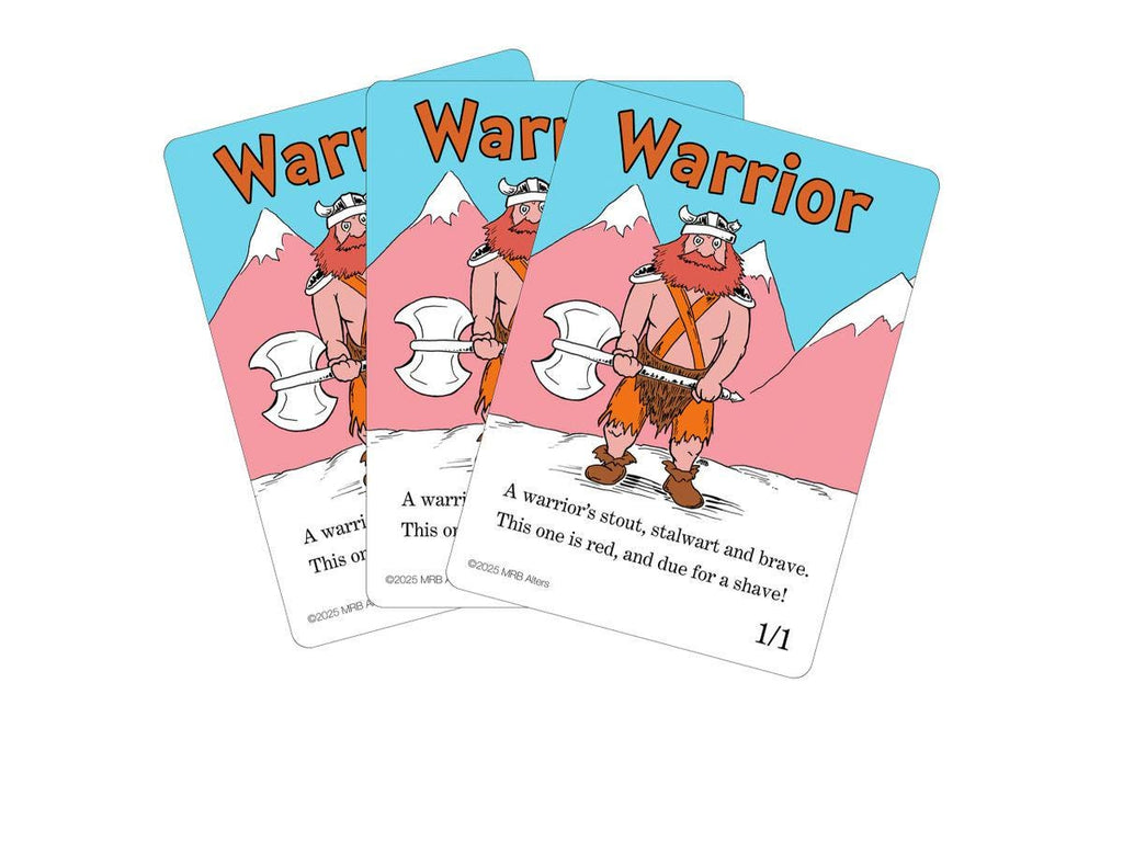 Whimsical Red Warrior token