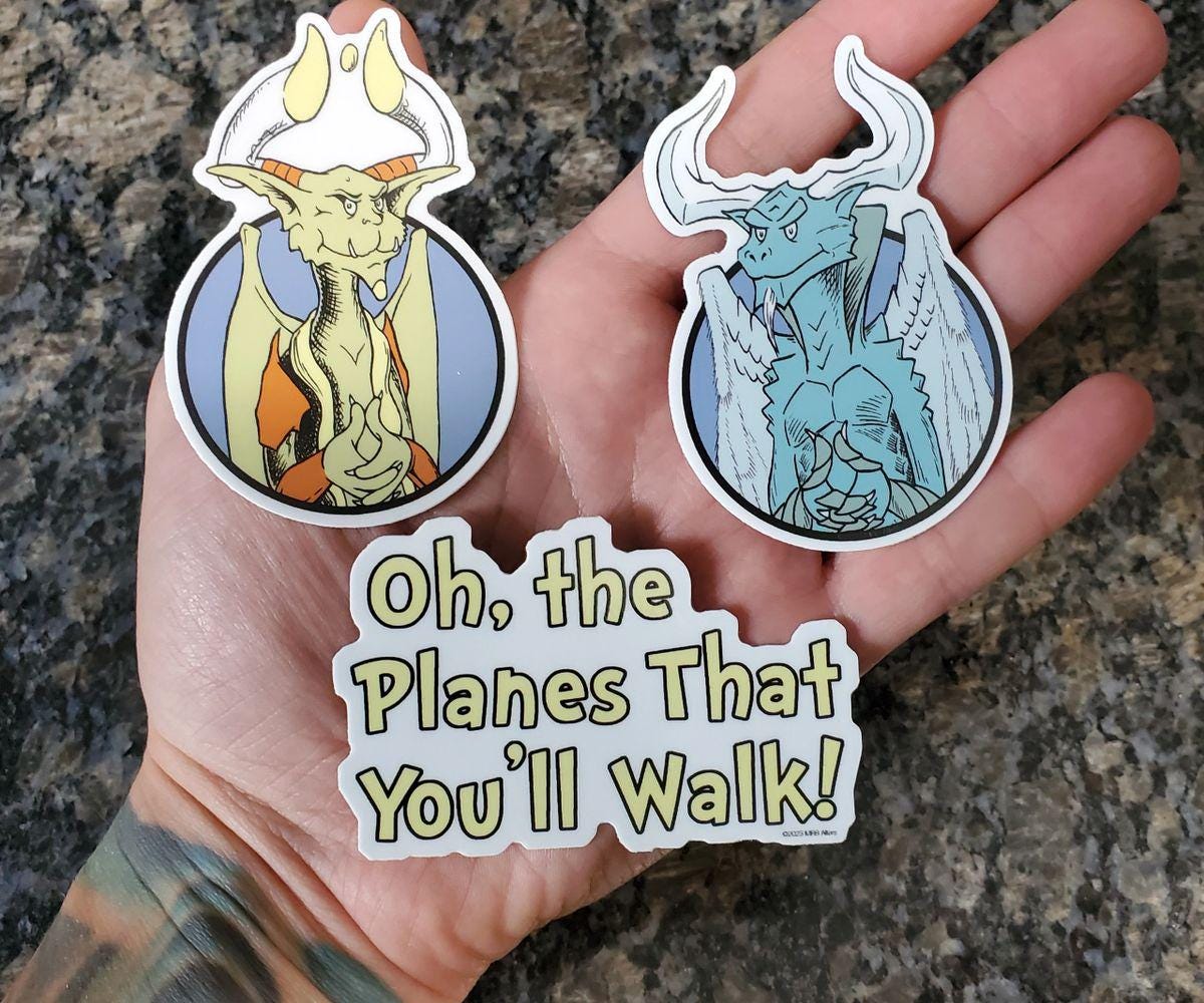 Whimsical Eugene Vinyl sticker