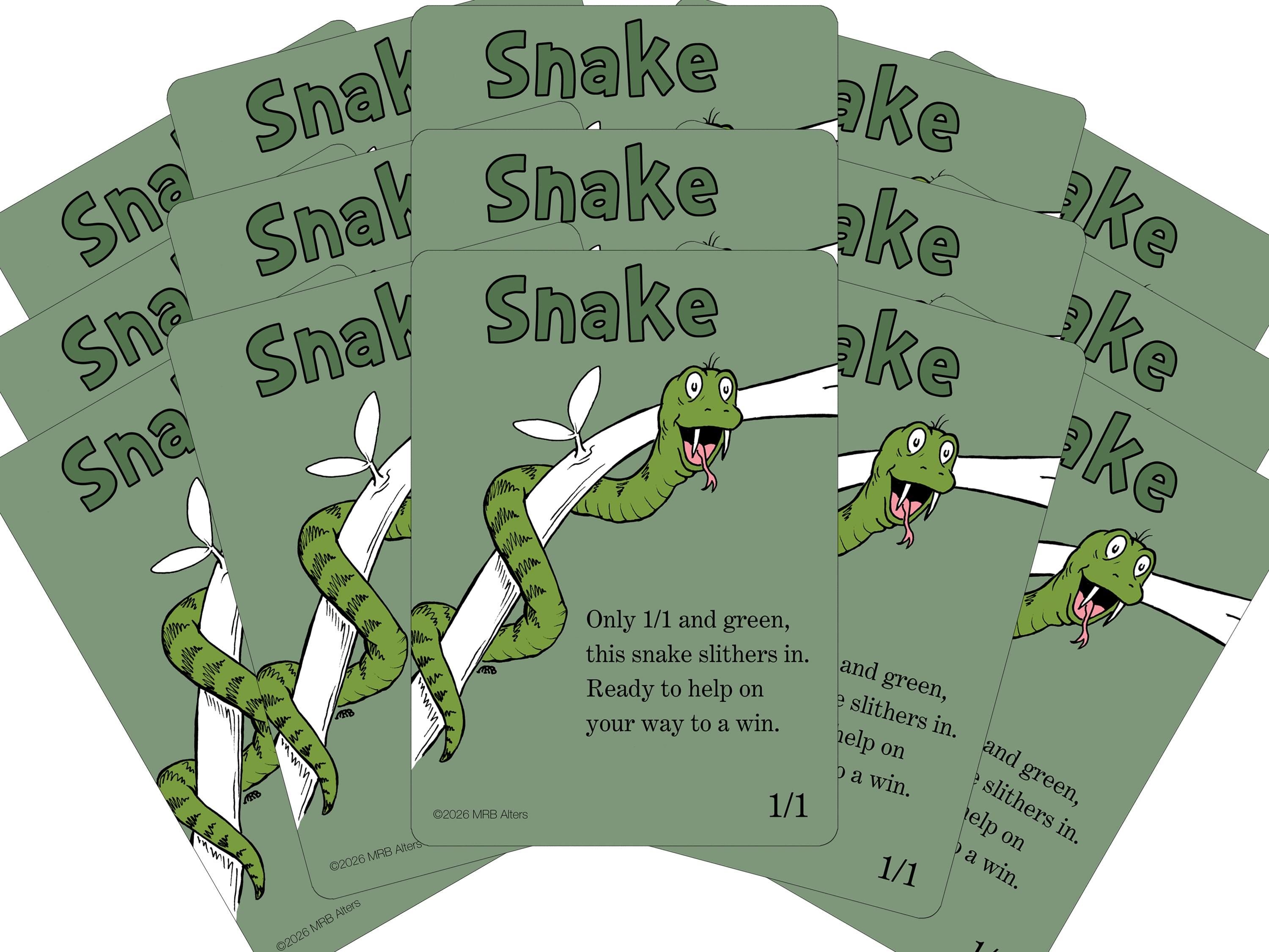 Whimsical Snake token