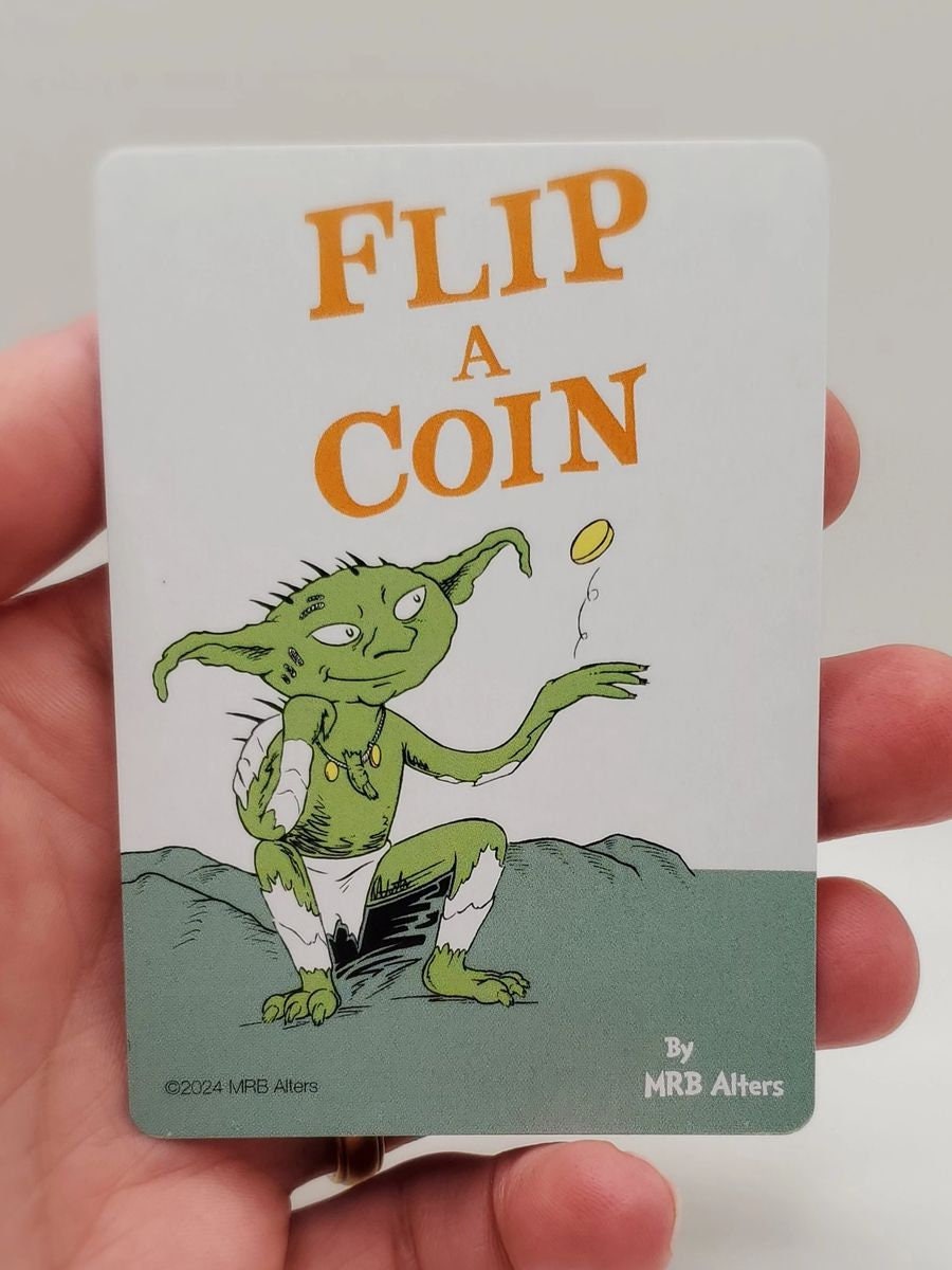 Whimsical Coin Flip Trigger Reminder Token
