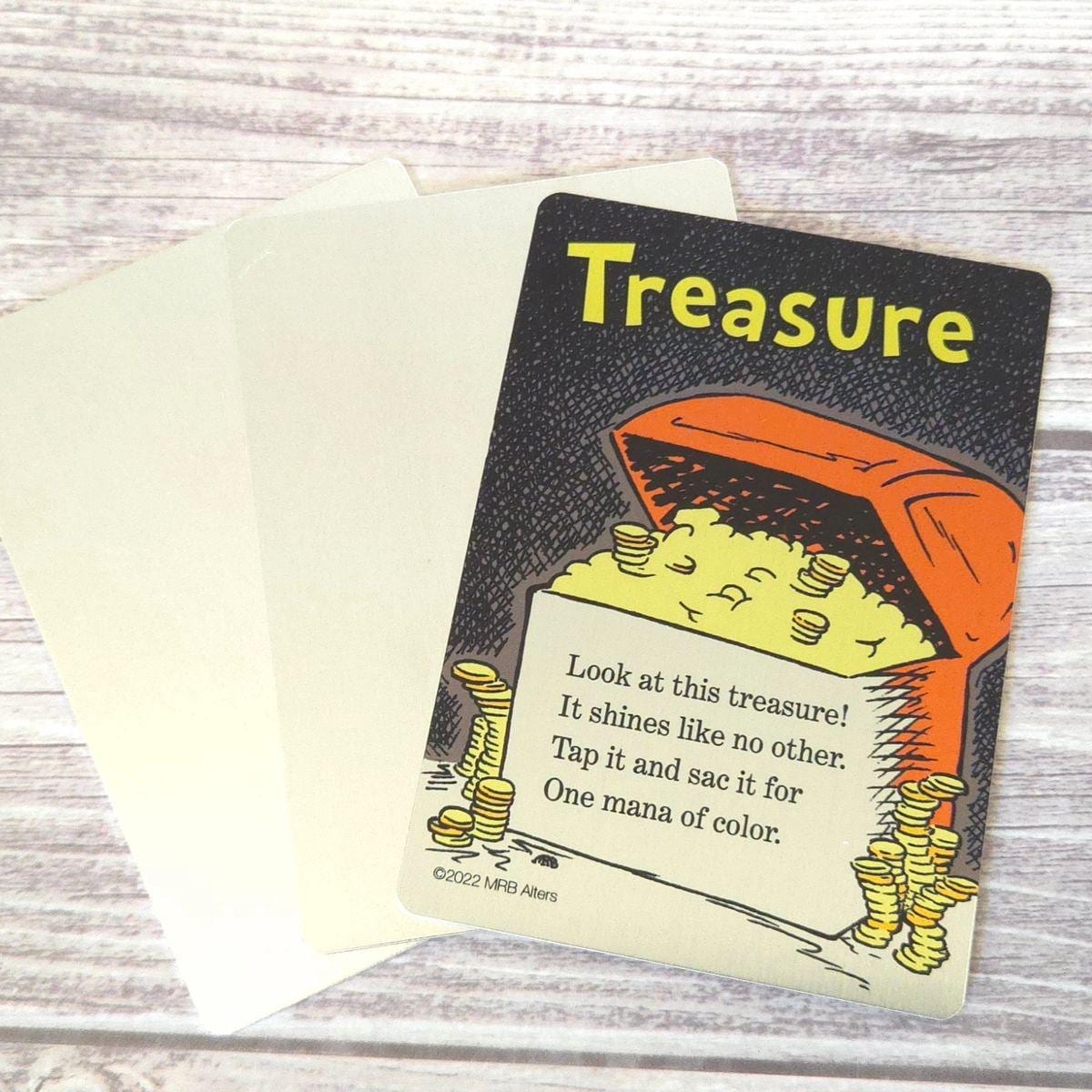 Metal Whimsical Treasure token: Printed on Aluminum