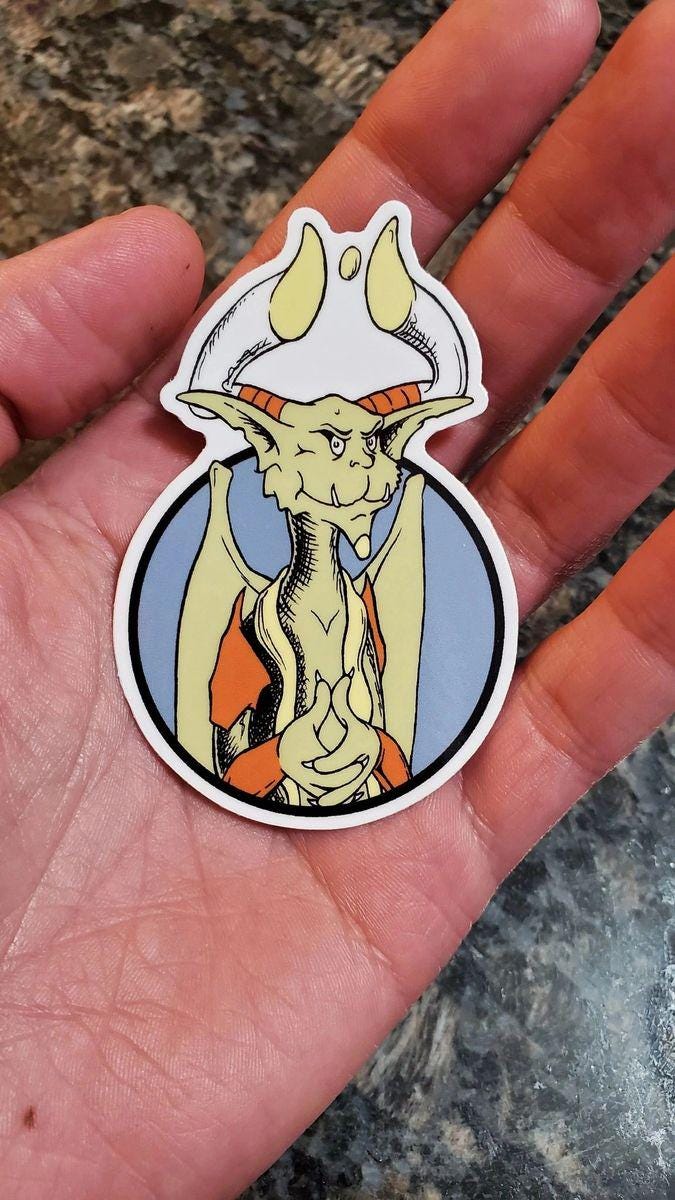 Whimsical Nicky Vinyl sticker