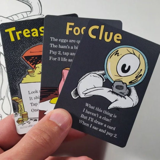 Whimsical Artifact token set (Treasure, Food, Clue)