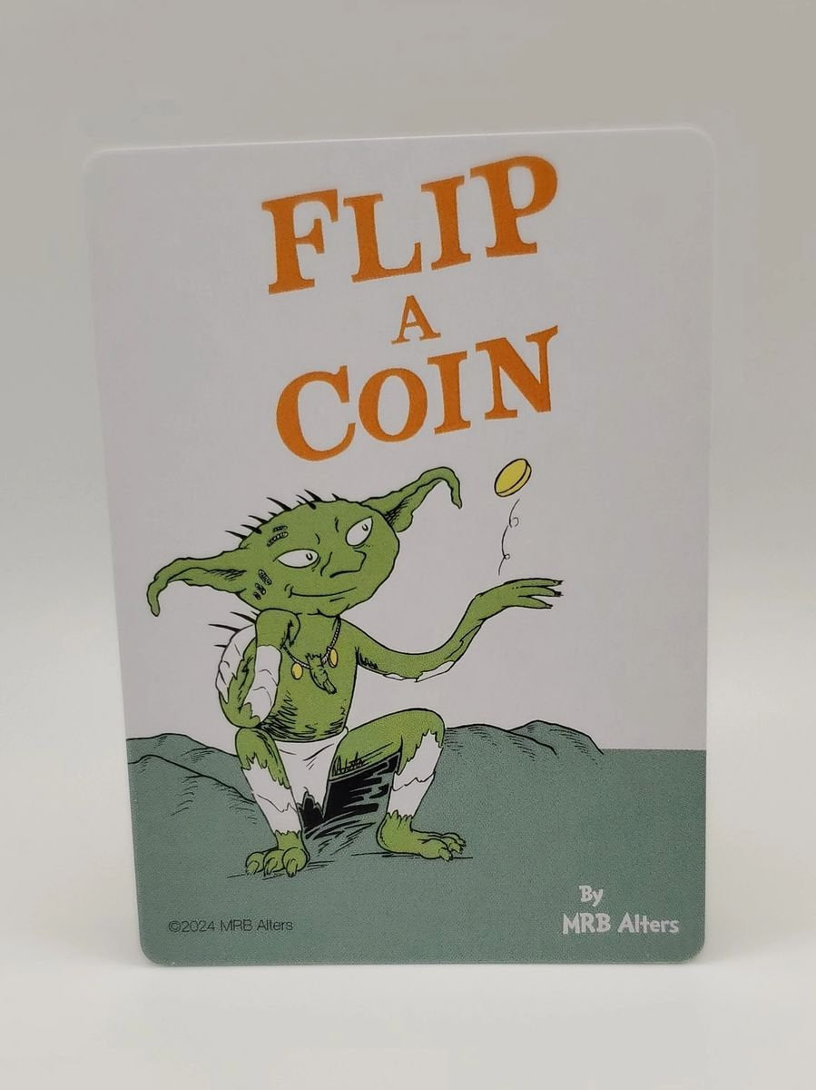 Whimsical Coin Flip Trigger Reminder Token