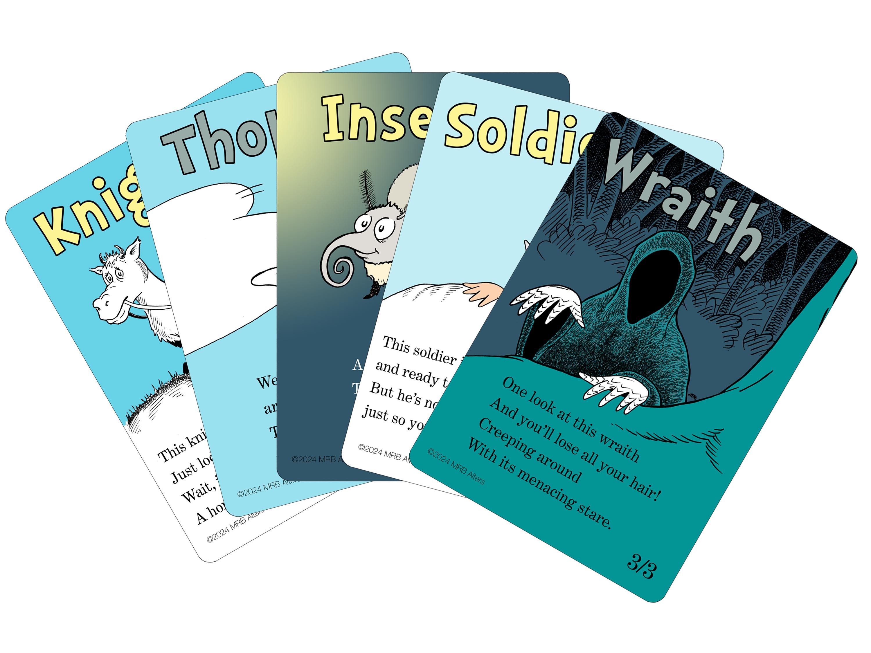 Mix and Match 15 Non-foil Whimsical tokens for MTG Illustrated by MRB Alters Printed on premium quality cardstock