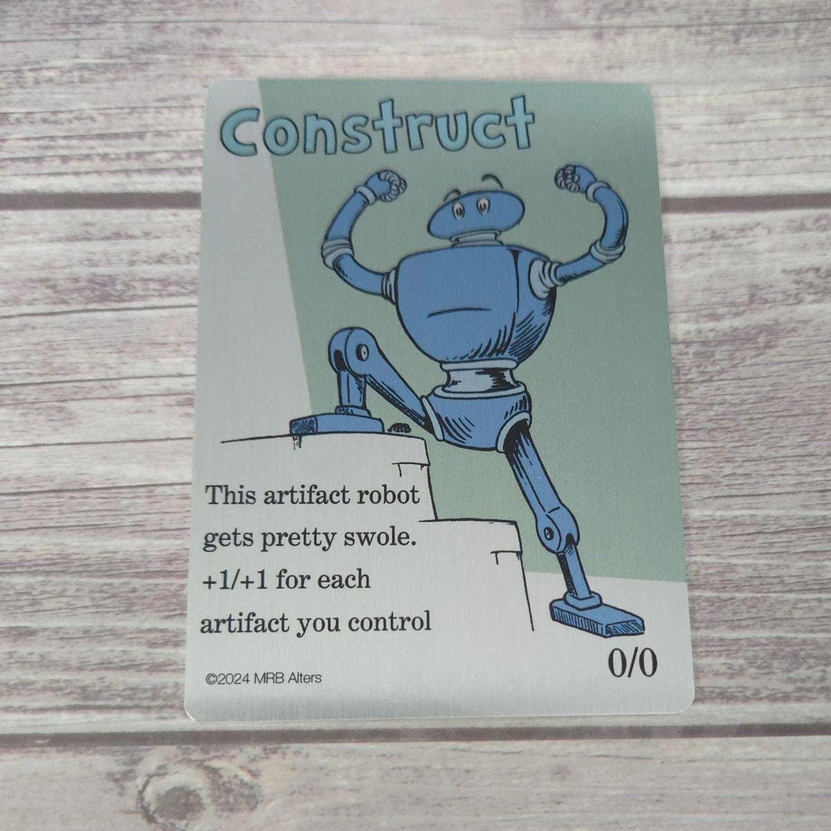 Metal Whimsical Construct token: Printed on Aluminum