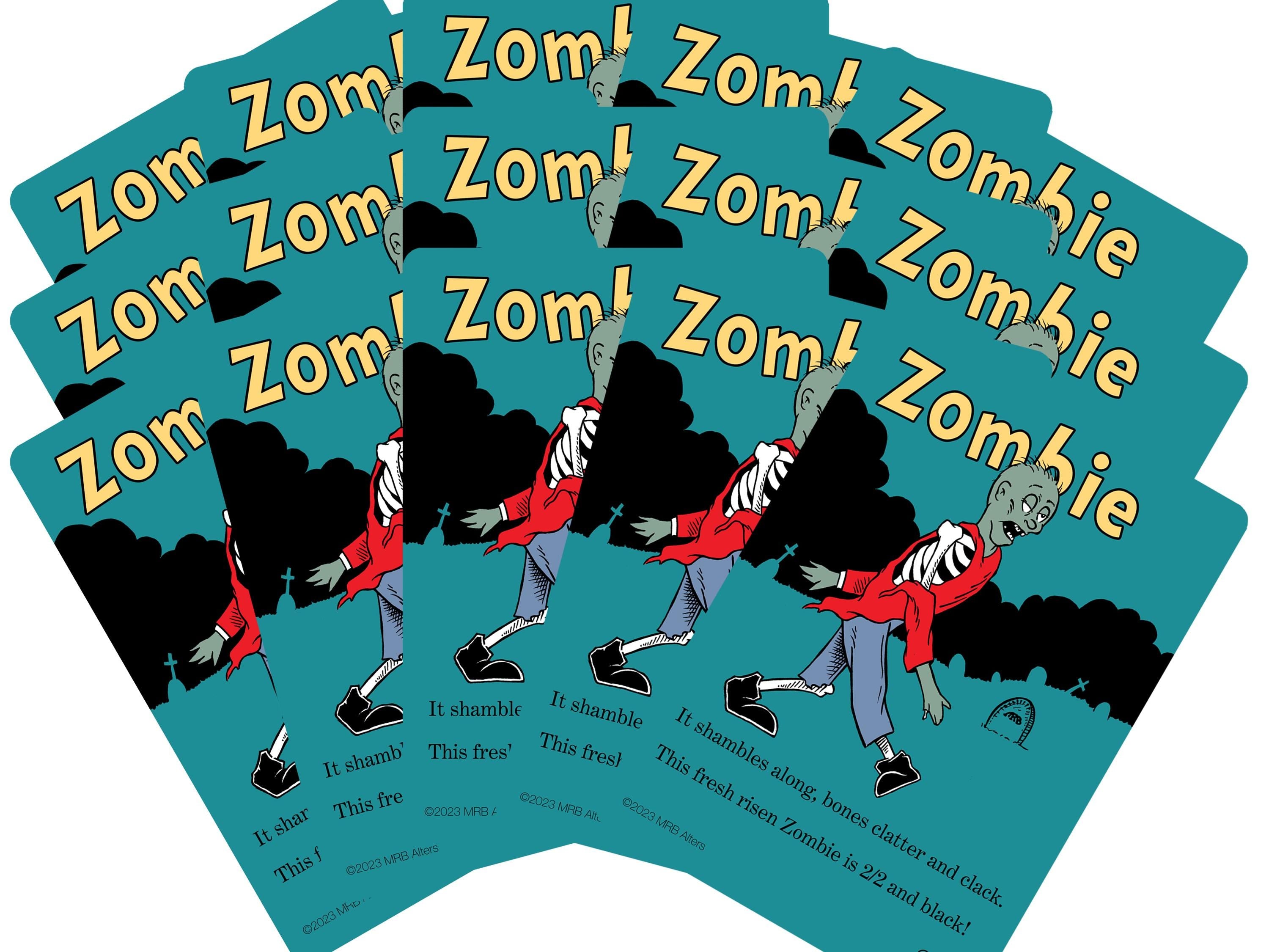 Whimsical Zombie tokens (walking)
