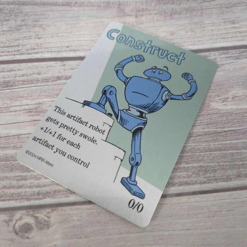 Metal Whimsical Construct token: Printed on Aluminum