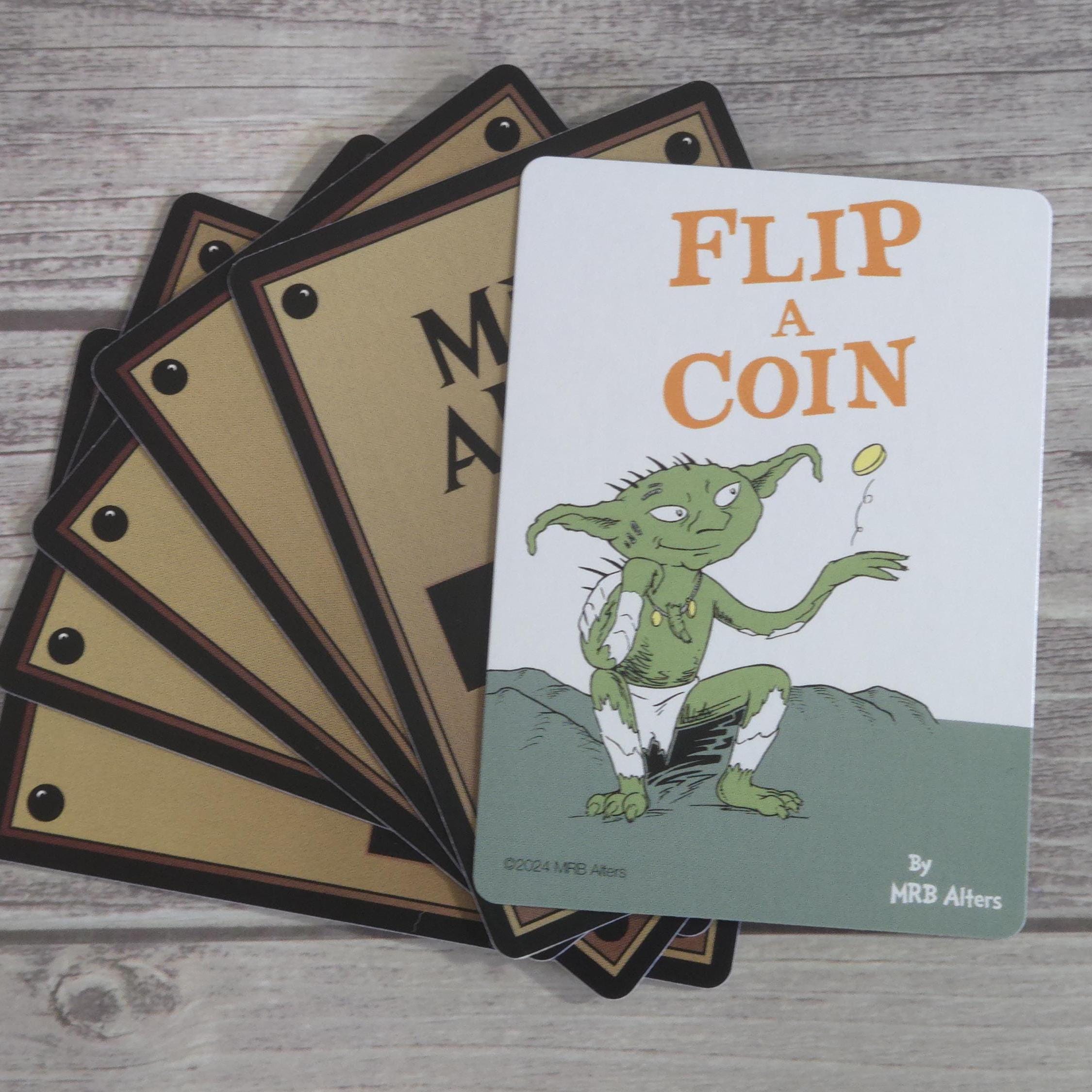 Whimsical Coin Flip Trigger Reminder Token