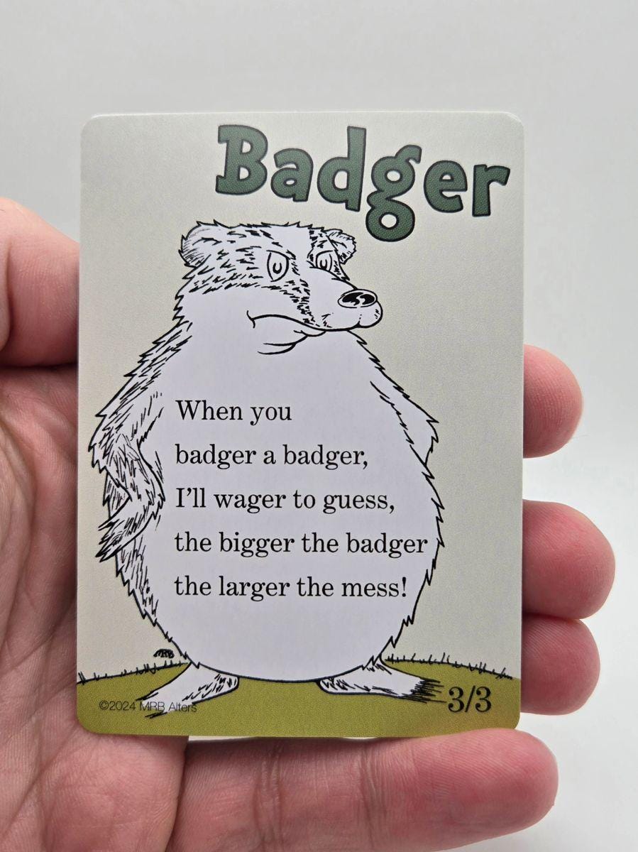 Whimsical Badger token