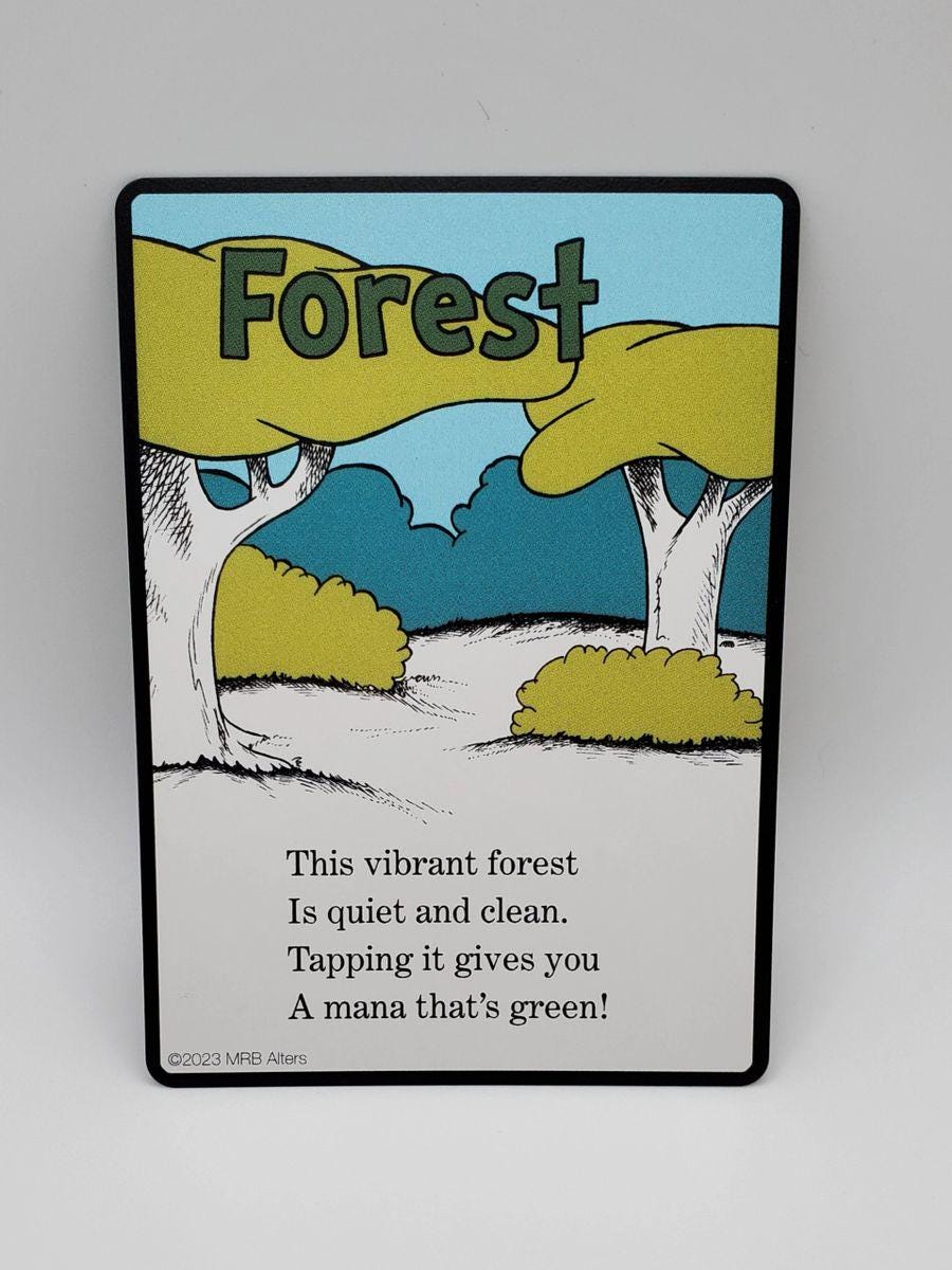 Best Value! Whimsical Basic Lands Draft Set for MTG