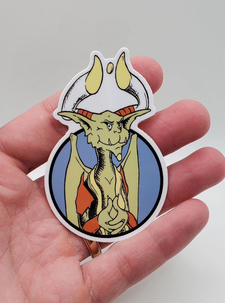 Whimsical Nicky Vinyl sticker