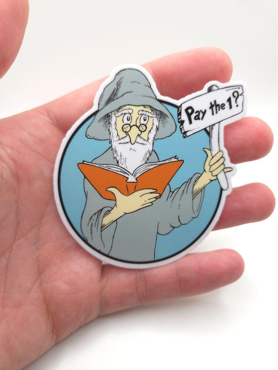 Whimsical Rhystic Study sticker