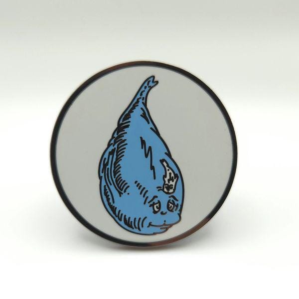 Whimsical Blue Mana Fish Hard Enamel Pin