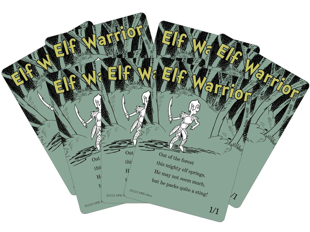 Whimsical Elf Warrior token