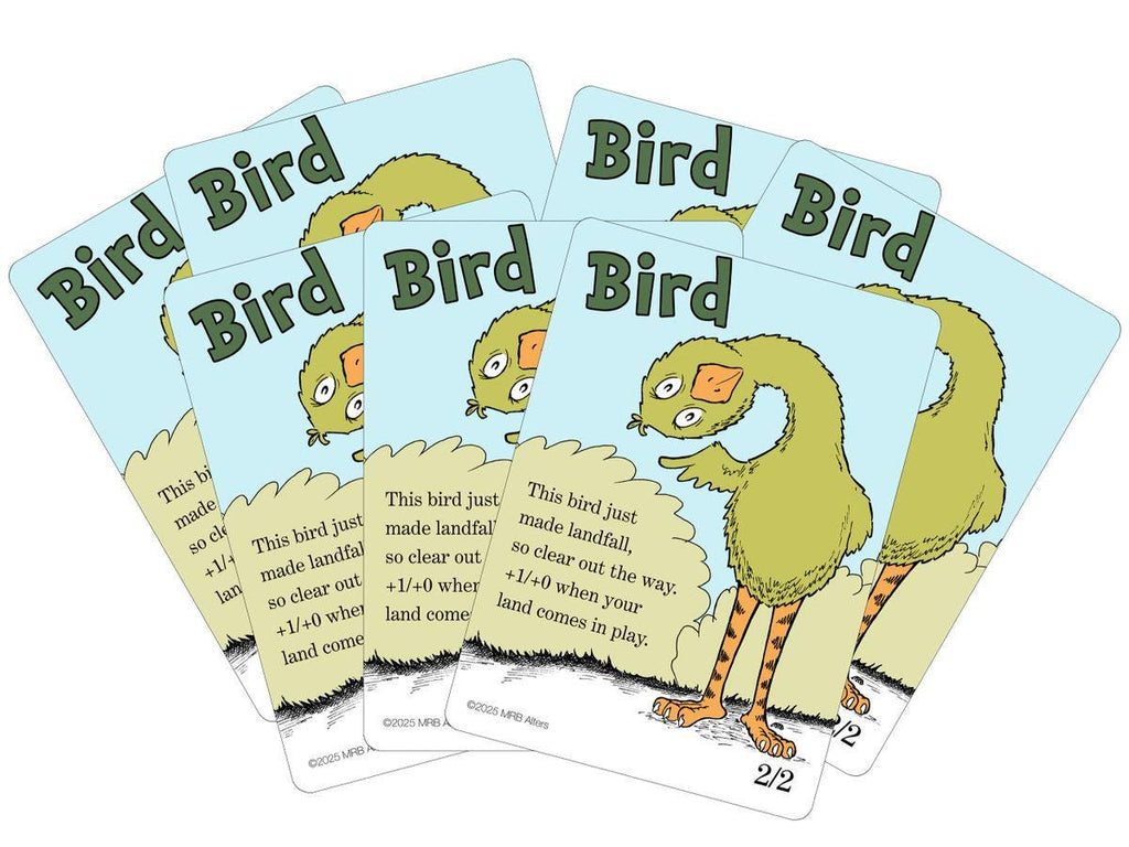 Whimsical Bird (green) token