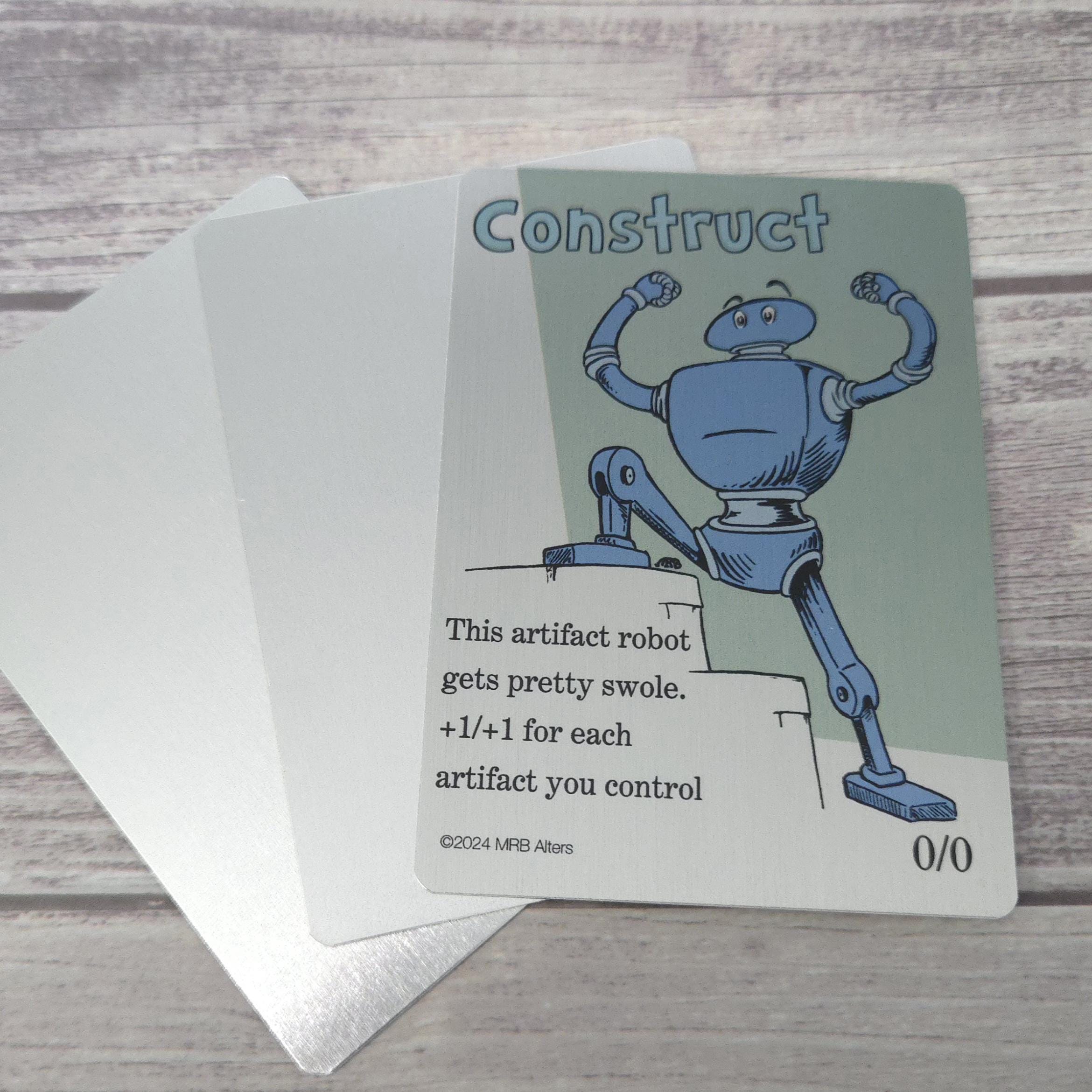 Mix and Match 3 Metal Whimsical tokens: Printed on Aluminum