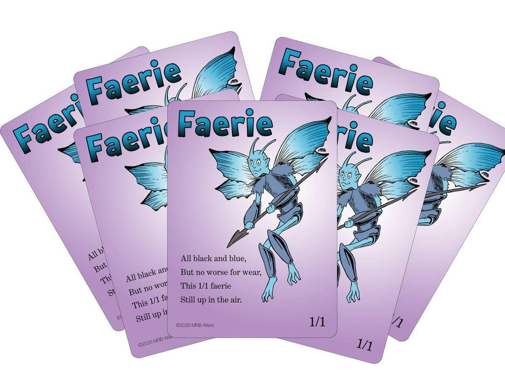 Whimsical Faerie (blue/black) token