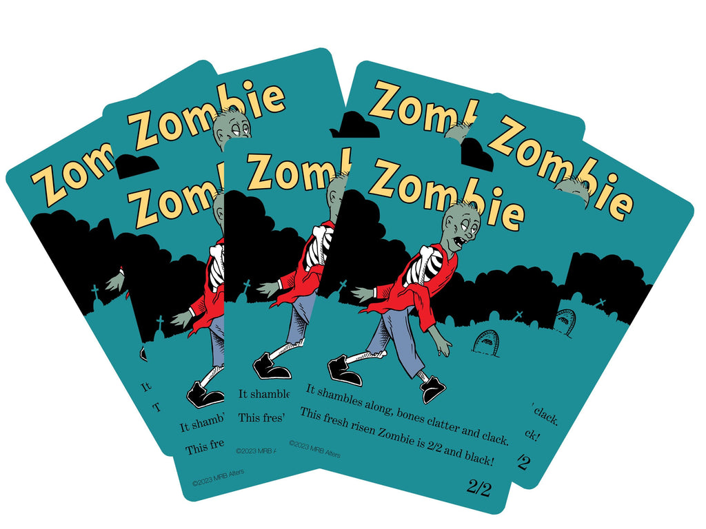 Whimsical Zombie tokens (walking)