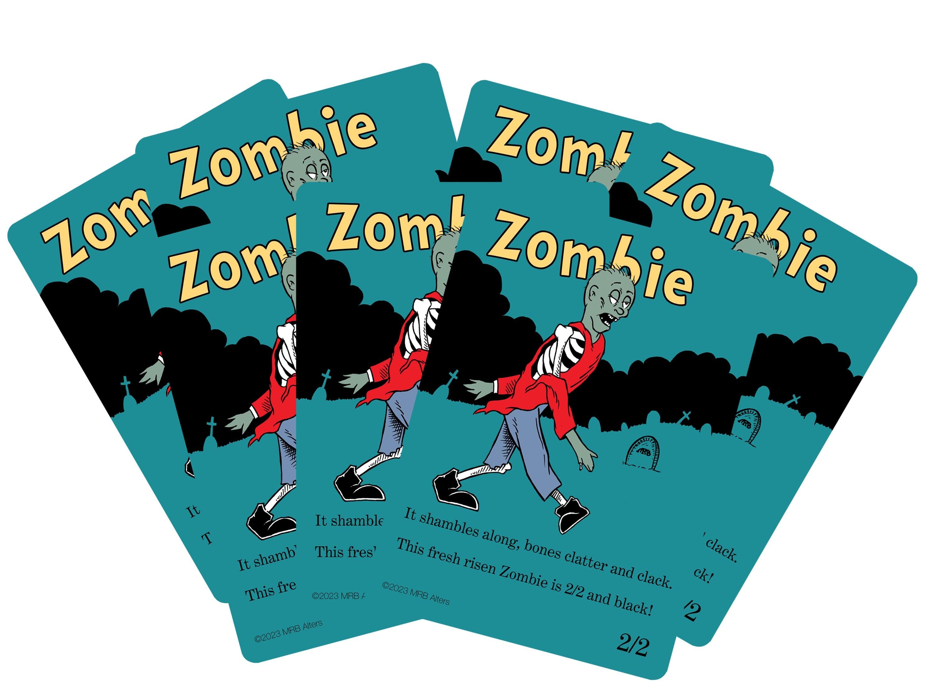 Whimsical Zombie tokens (walking)