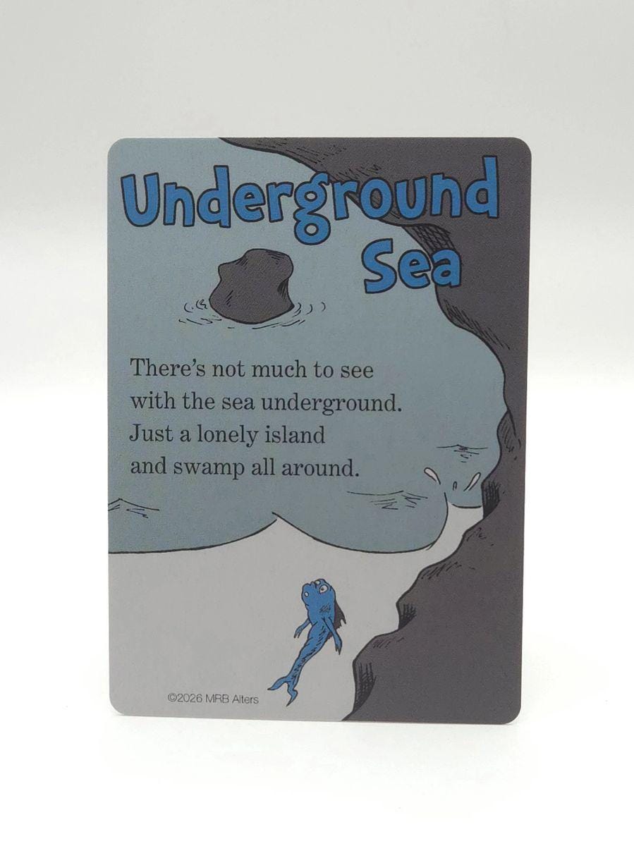 Whimsical Underground Sea playtest card