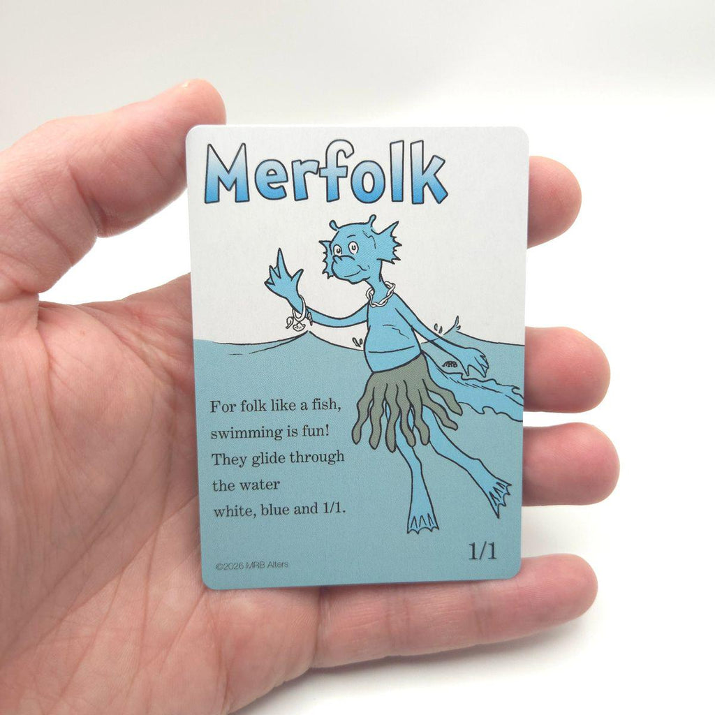 Whimsical Merfolk (white/blue) token