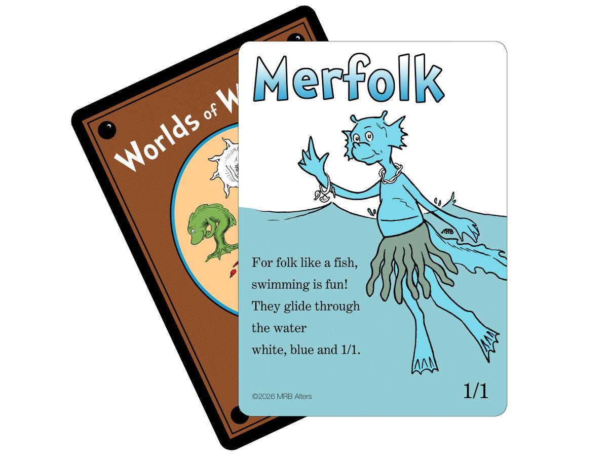 Whimsical Merfolk (white/blue) token
