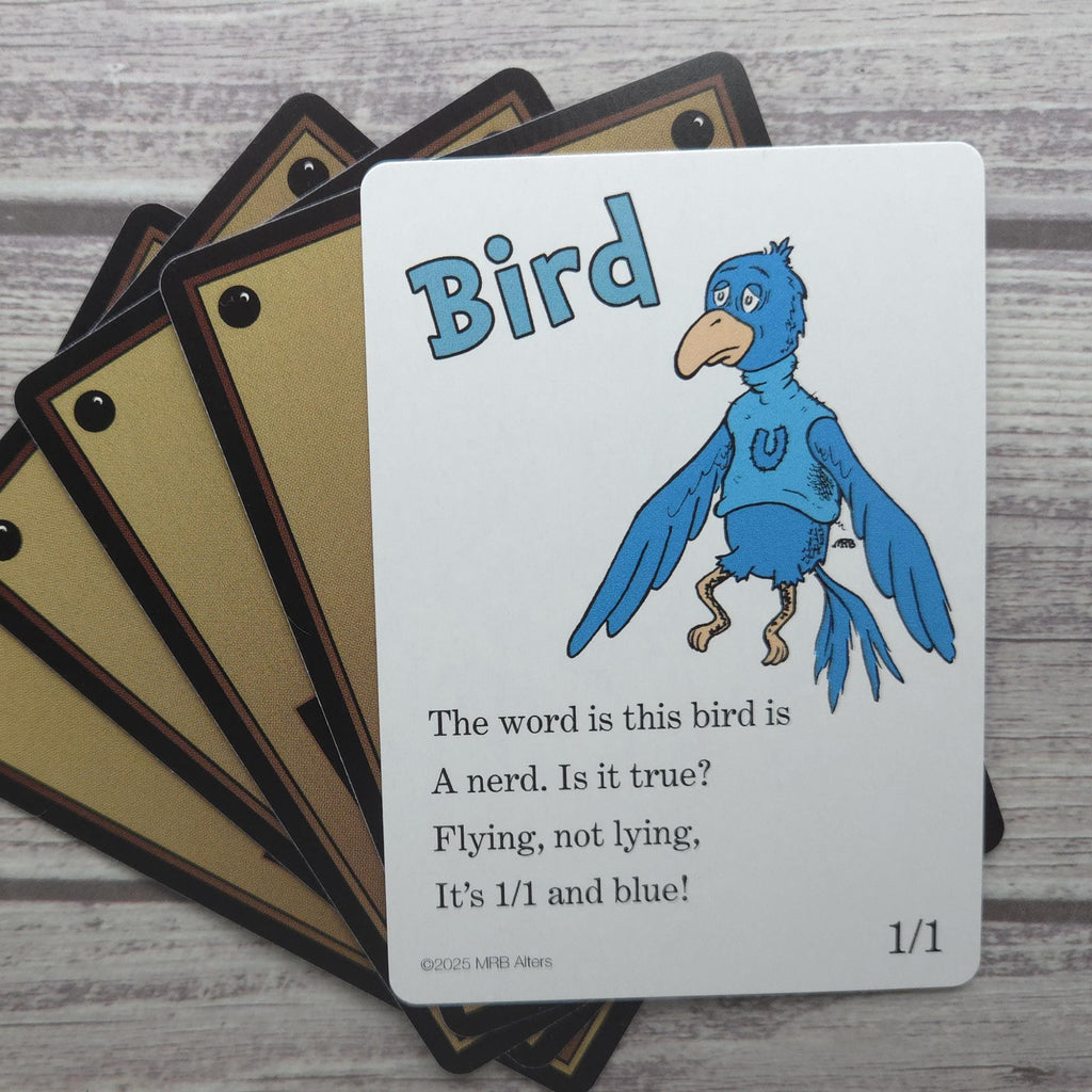 Whimsical Bird token (1/1 blue)