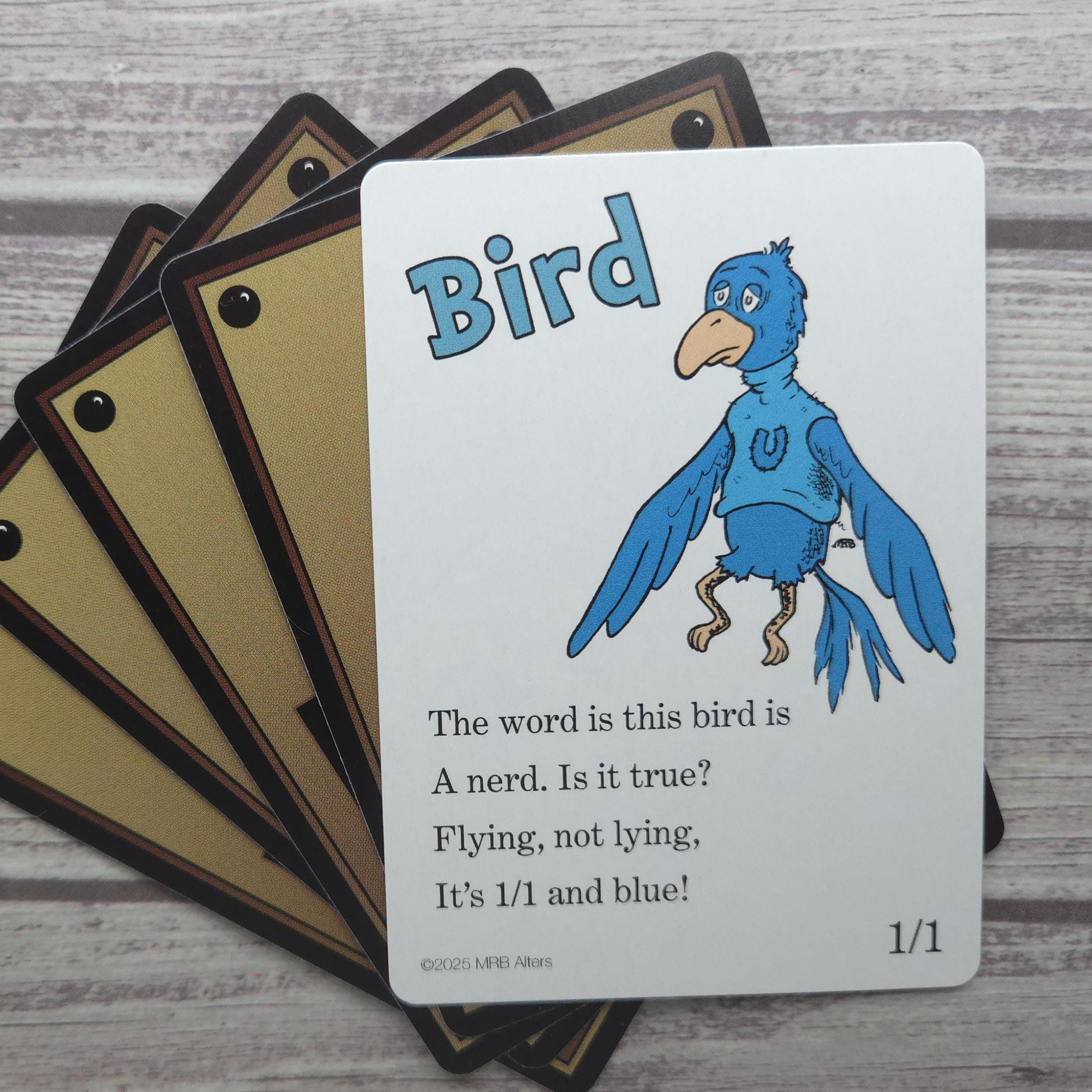 Whimsical Bird token (1/1 blue)