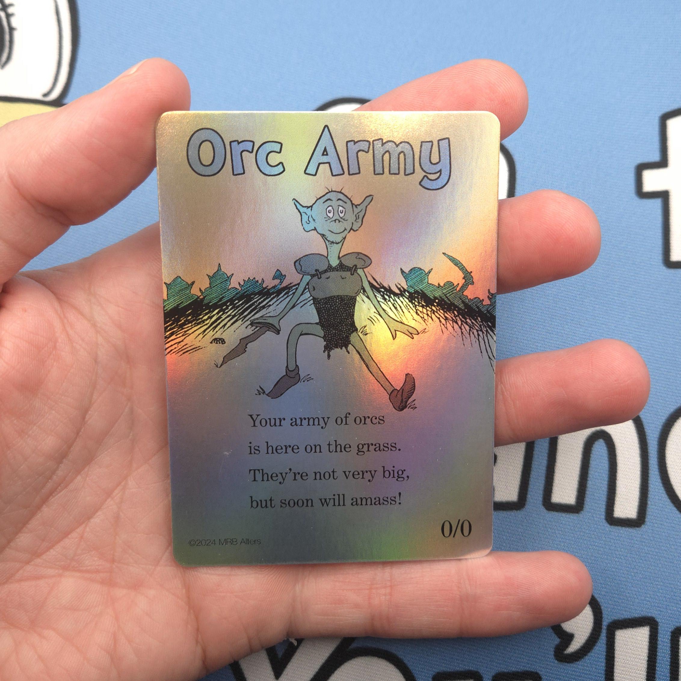 Whimsical Orc Army token