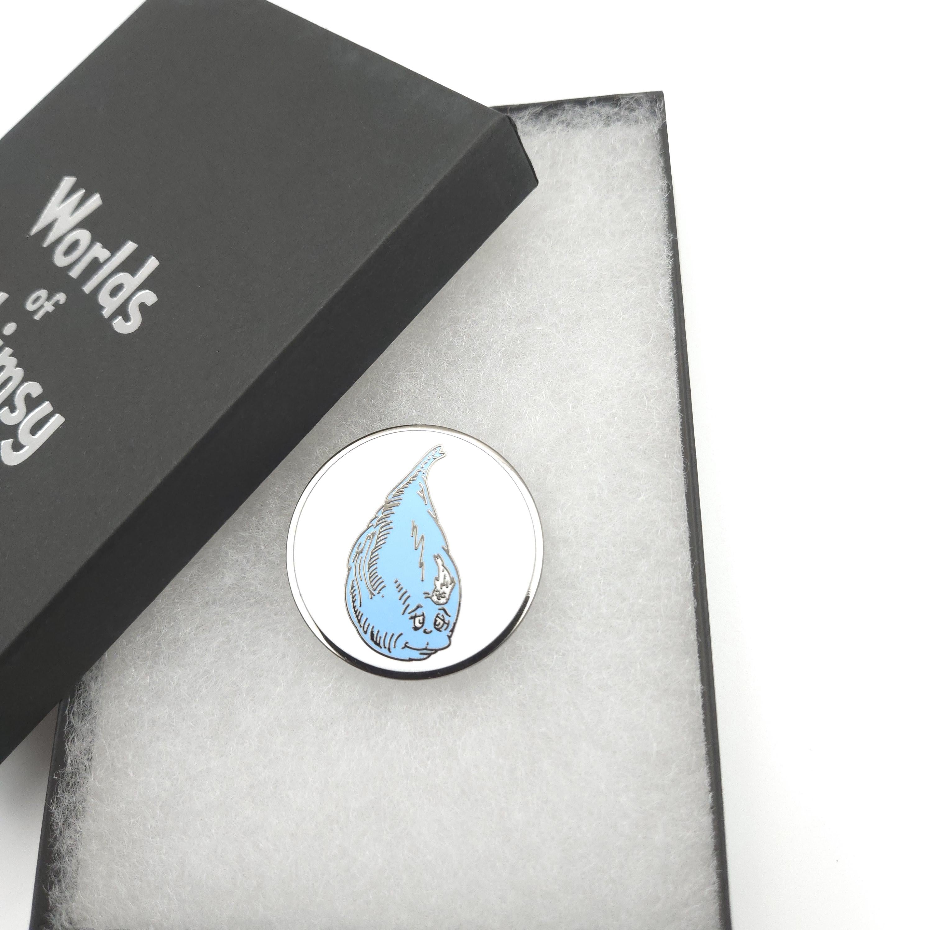 Whimsical Blue Mana Fish Hard Enamel Pin