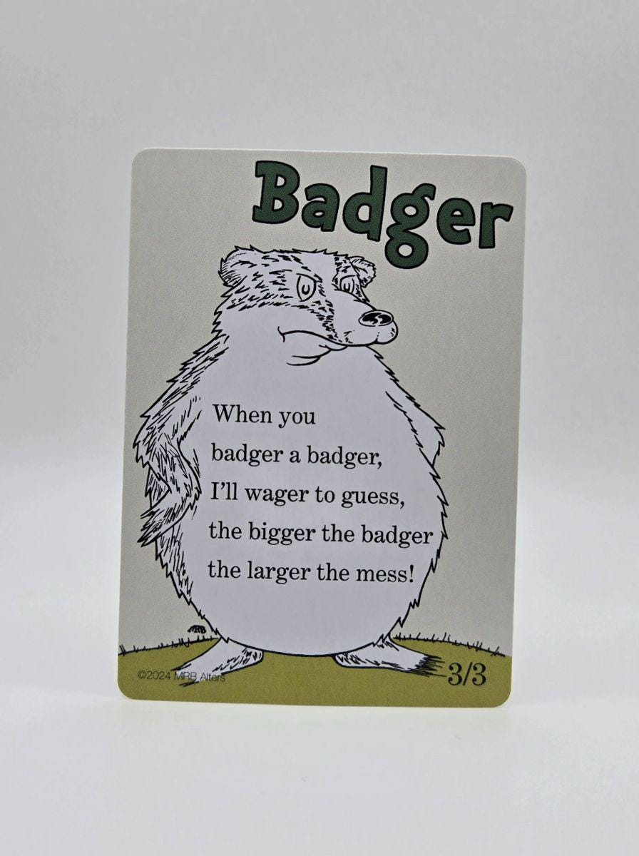 Whimsical Badger token