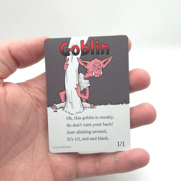 Whimsical Goblin (red/black) token