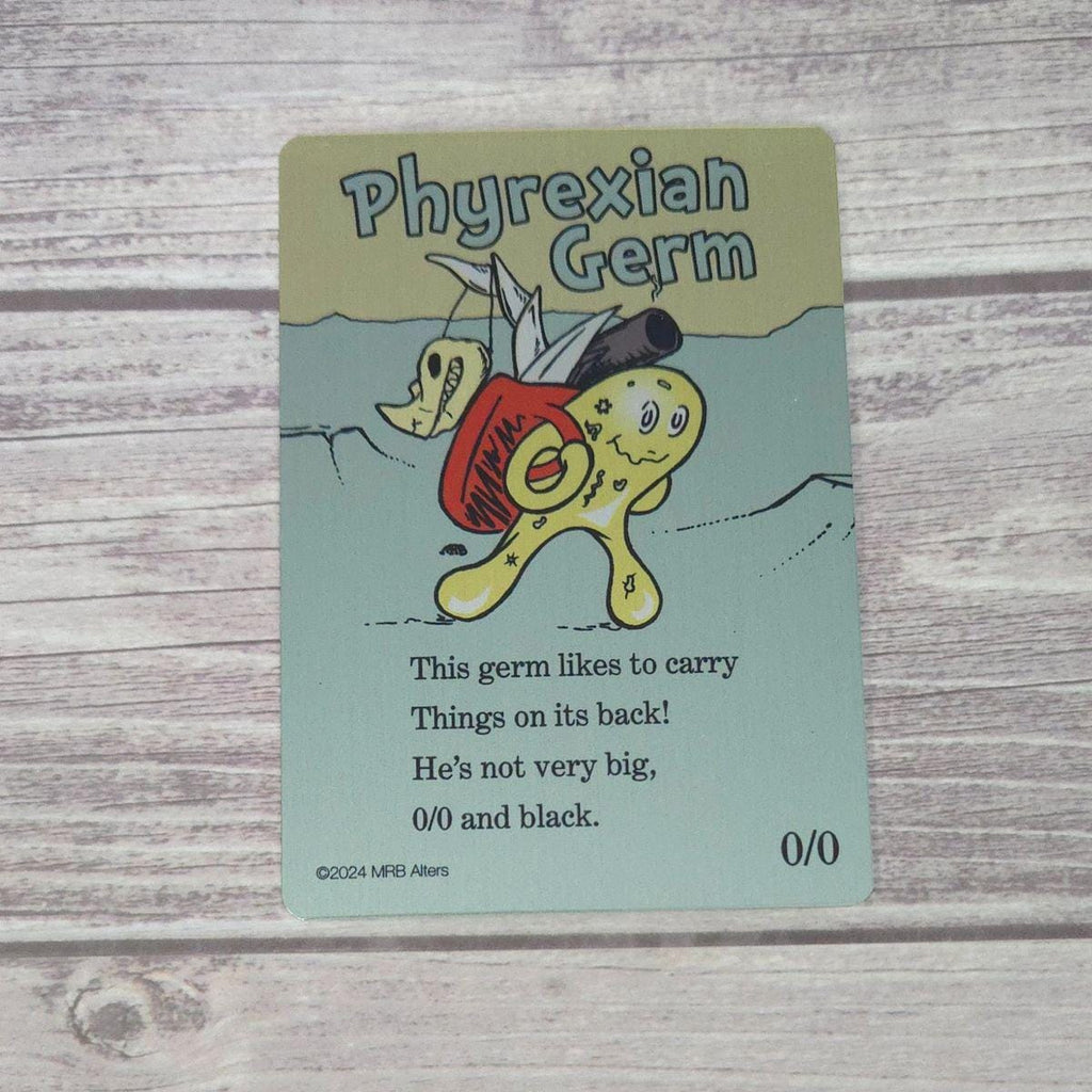 Metal Whimsical Phyrexian Germ token: Printed on Aluminum