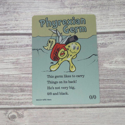 Metal Whimsical Phyrexian Germ token: Printed on Aluminum