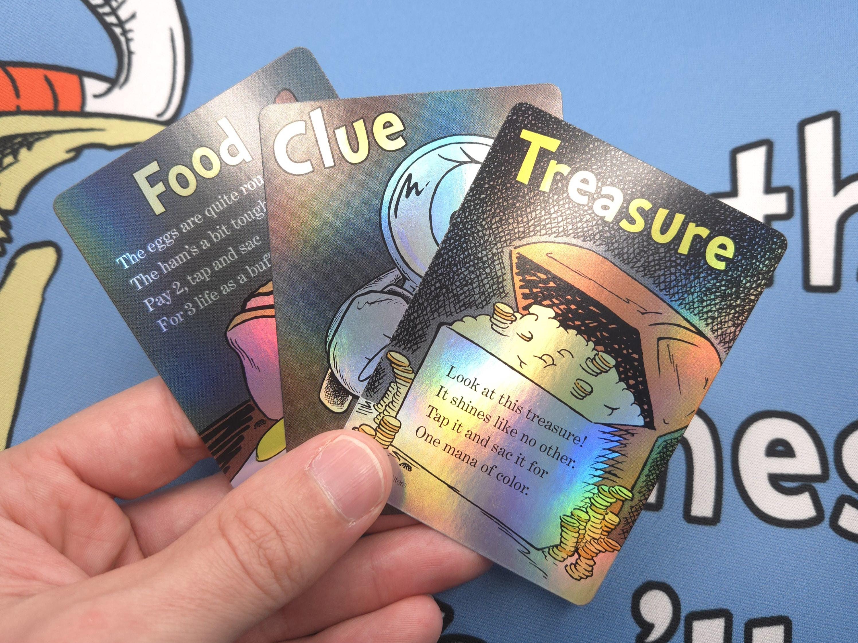 Whimsical Artifact token set (Treasure, Food, Clue)