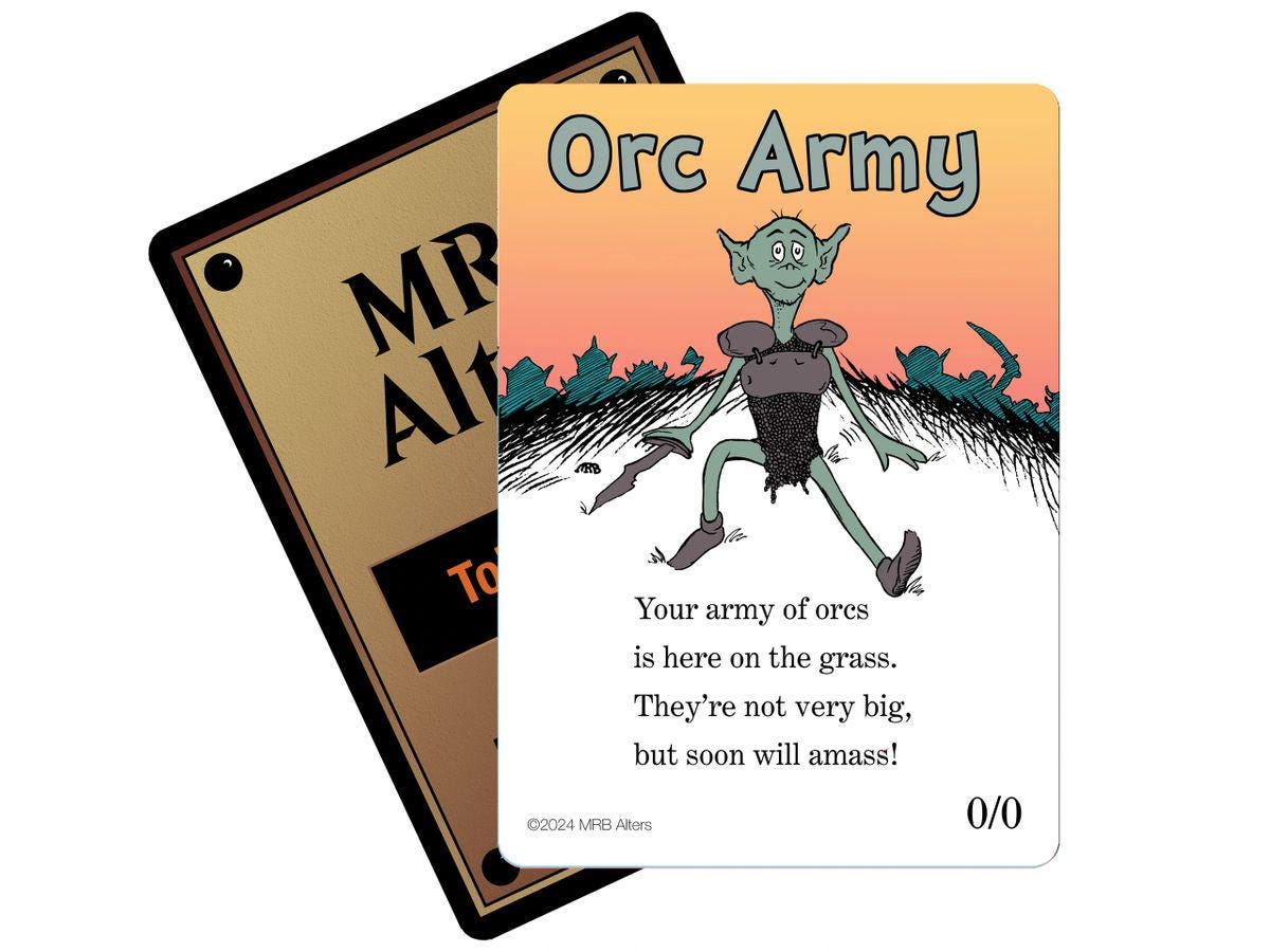 Whimsical Orc Army token