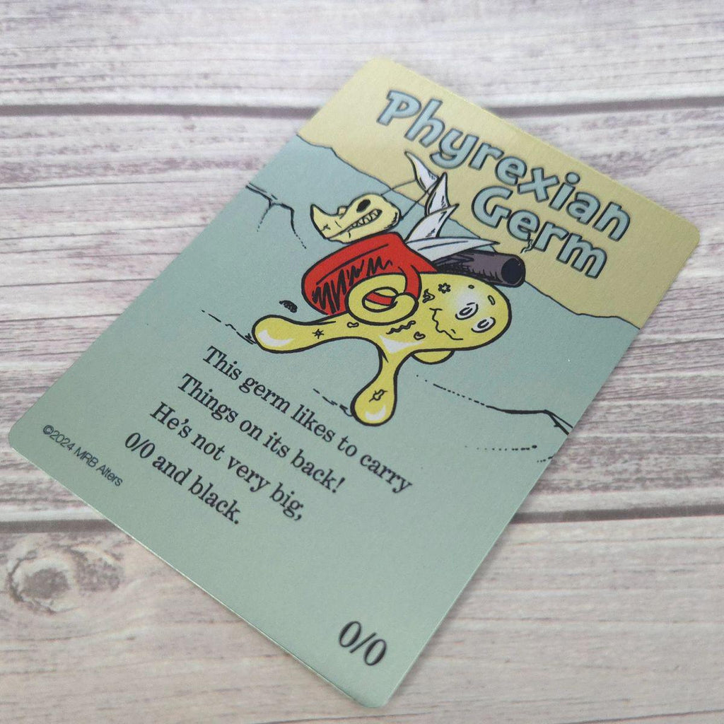 Metal Whimsical Phyrexian Germ token: Printed on Aluminum