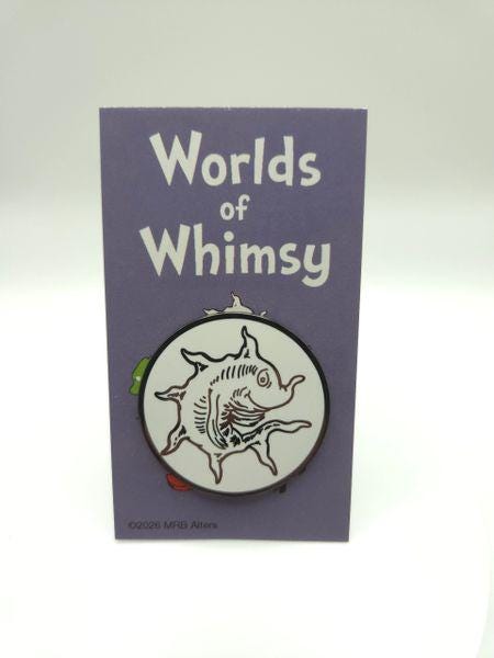 Whimsical Mana Fish Enamel Pin - Set of 5