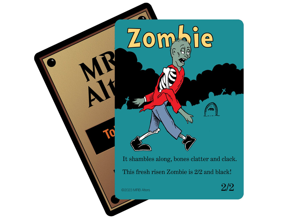 Whimsical Zombie tokens (walking)