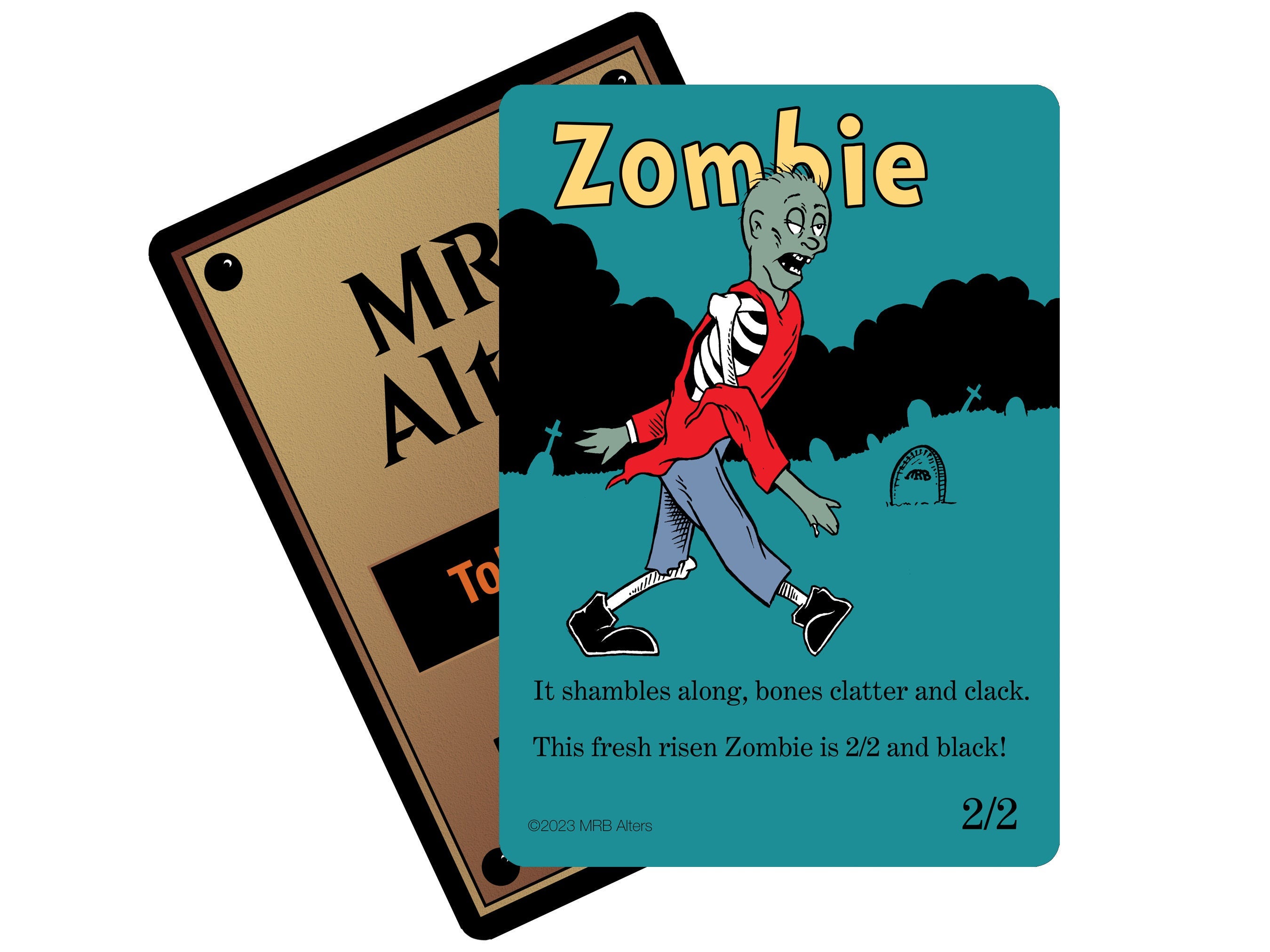 Whimsical Zombie tokens (walking)