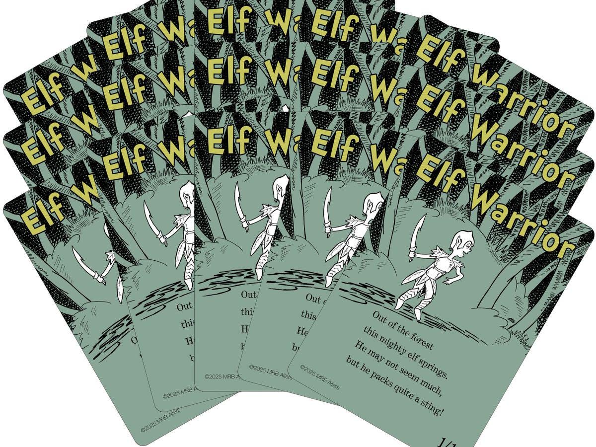 Whimsical Elf Warrior token