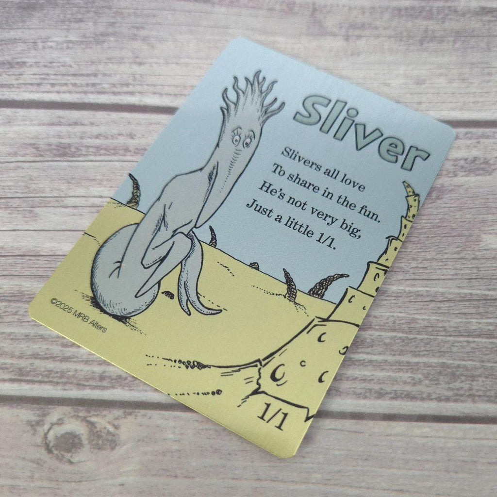 Metal Whimsical Sliver token: Printed on Aluminum