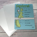 Metal Whimsical Squirrel token: Printed on Aluminum