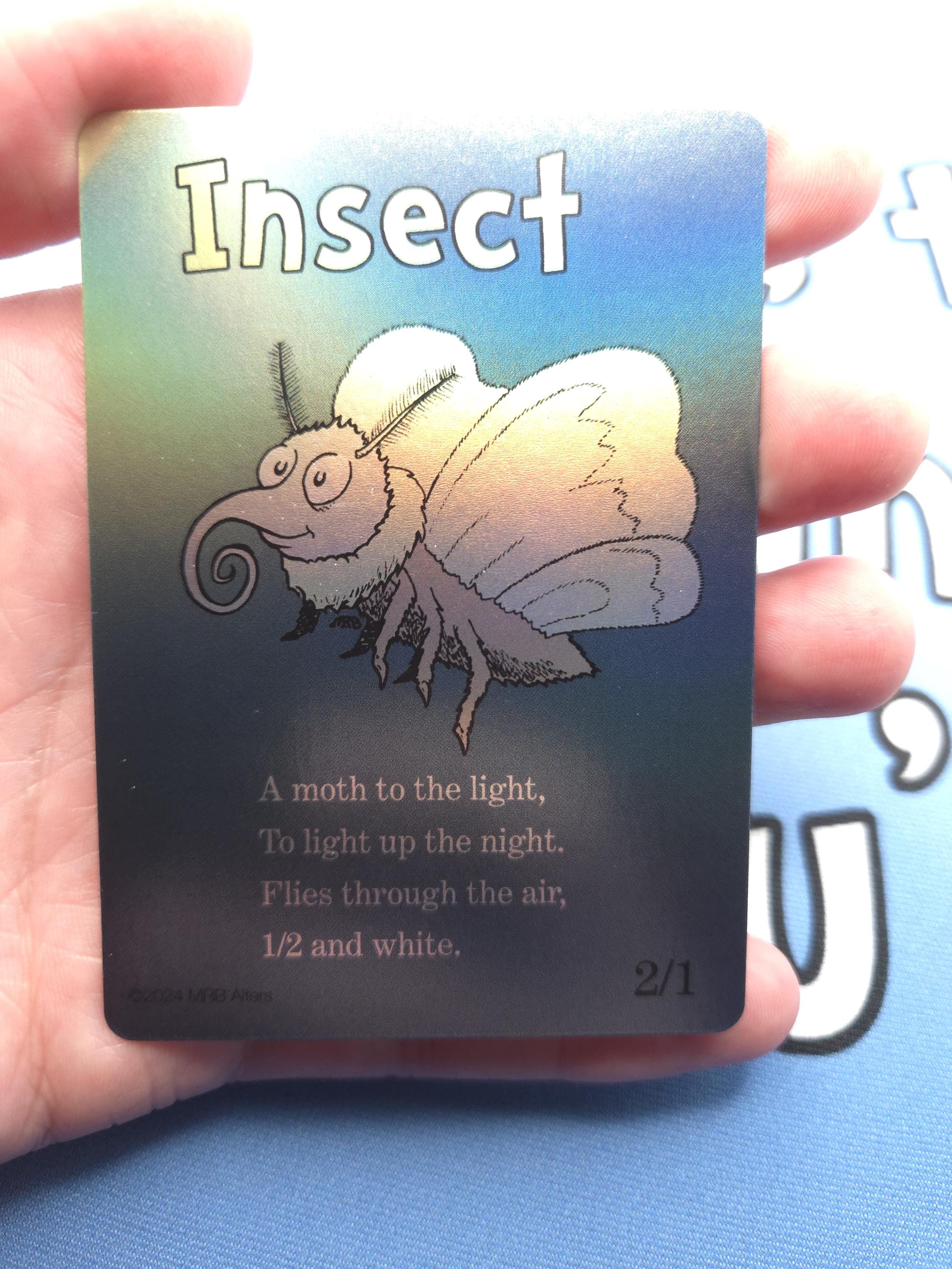 Whimsical White Insect